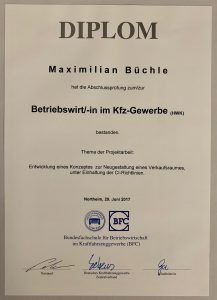 Diplom Maximilian Büchle